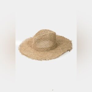 Fame Fringe Edge Straw Braided Western Fedora Hat